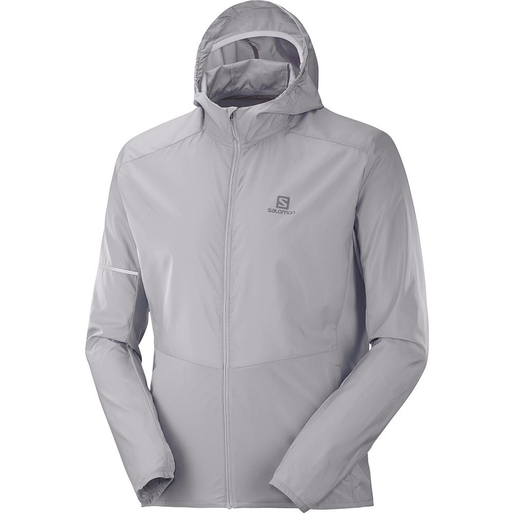 Salomon AGILE FZ M Chaquetas Hombre - Gris - Colombia (48967-LGDK)